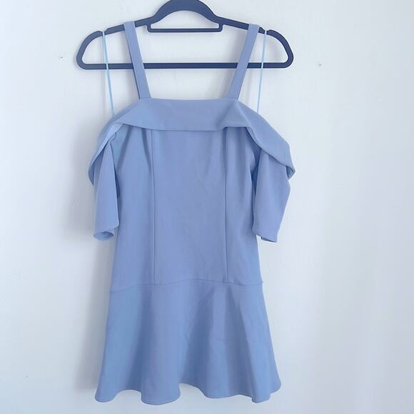 NWT Finders Keepers off the shoulder fit & flare mini dress sz XS - Picture 1 of 5